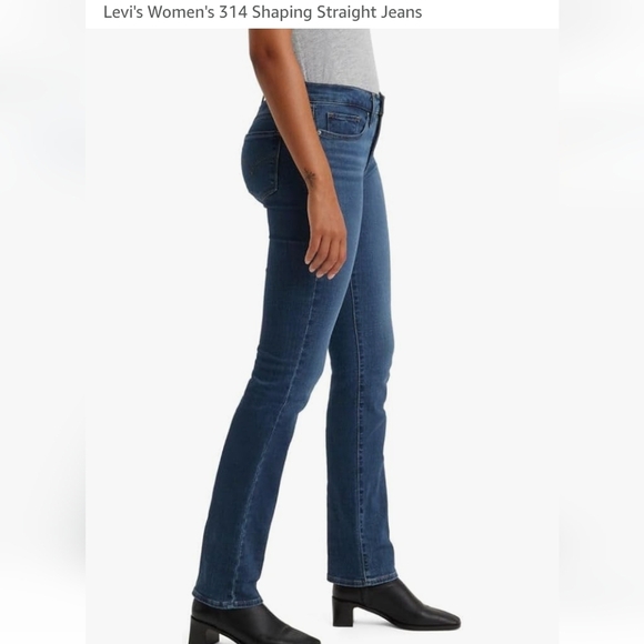 Levi's 314 Shaping Straight Leg Blue Jeans New With Tags Size 22W - Picture 8 of 17